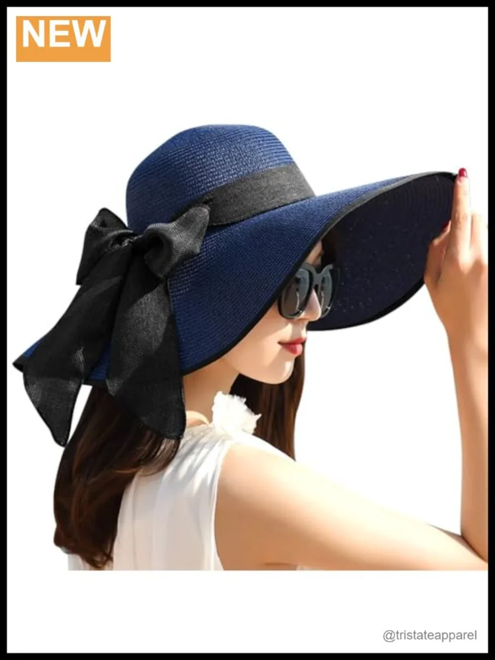 Straw Wide Brim Sun Hat UPF 50+ Foldable Beach Summer Roll Up